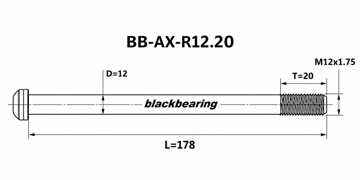 Blackbearing R12.20 12mm Thru-Axle