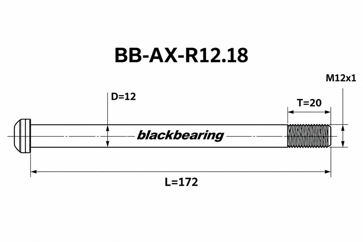 Blackbearing R12.18 12mm Thru-Axle