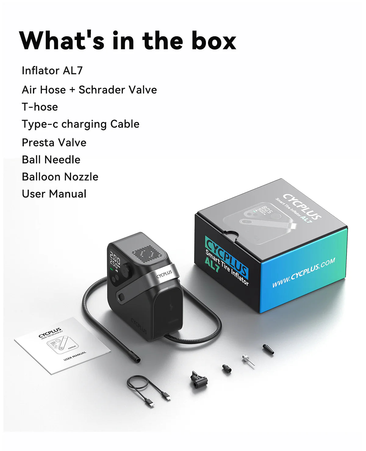 Cycplus AL7 Electric Air Pump