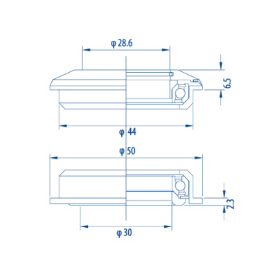 Tangeseiki Technoglide ZS22 Zero-Stack Headset, ZS44/ZS44