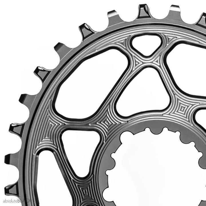 Absolute Black Oval MTB Chainring 1X Direct Mount SRAM Boost148 (3mm Offset) | The Bike Affair