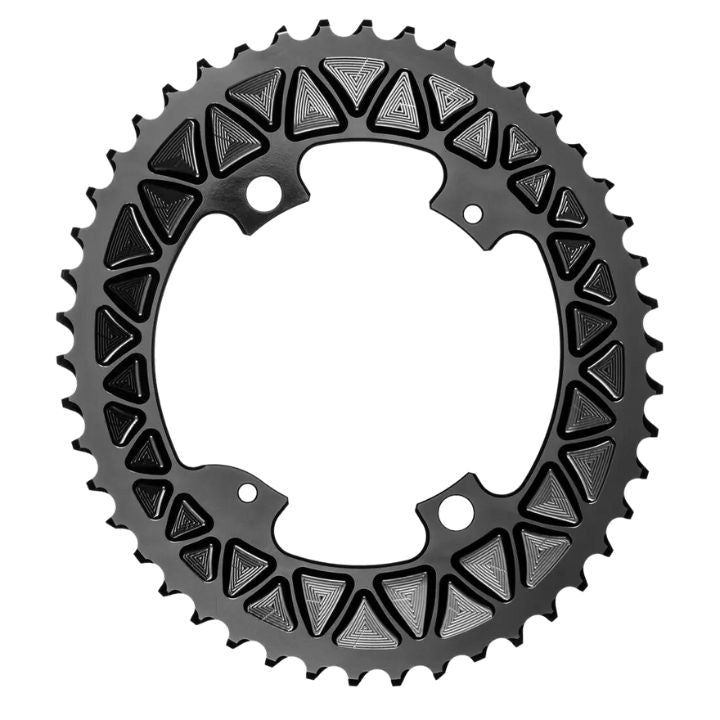 Absolute Black Oval Road/Gravel Sub-Compact Chainring 2X 110/4 BCD (30/32T) | The Bike Affair