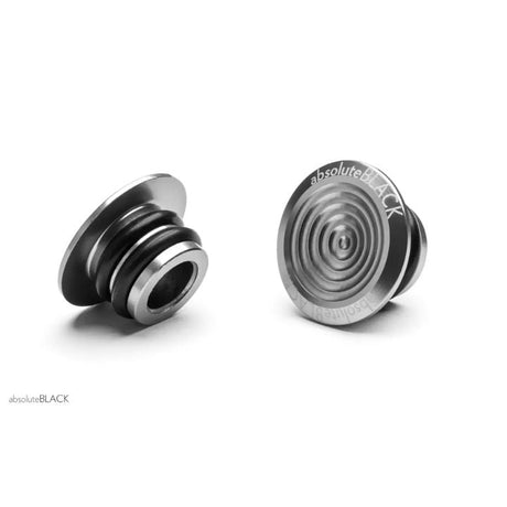 Absolute Black Silicone MTB Grip With Bar Plugs | The Bike Affair