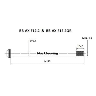 BlackBearing F12.2 12mm Thru Axle | The Bike Affair