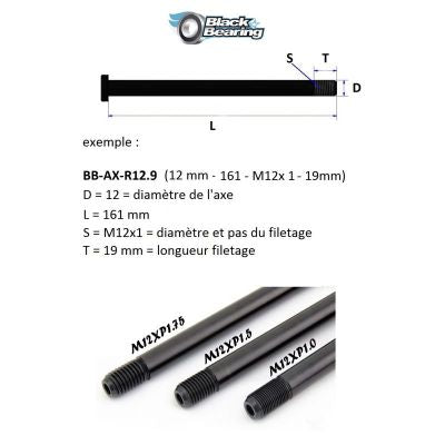 BlackBearing F15.3 15mm Thru Axle For RockShox Boost | The Bike Affair