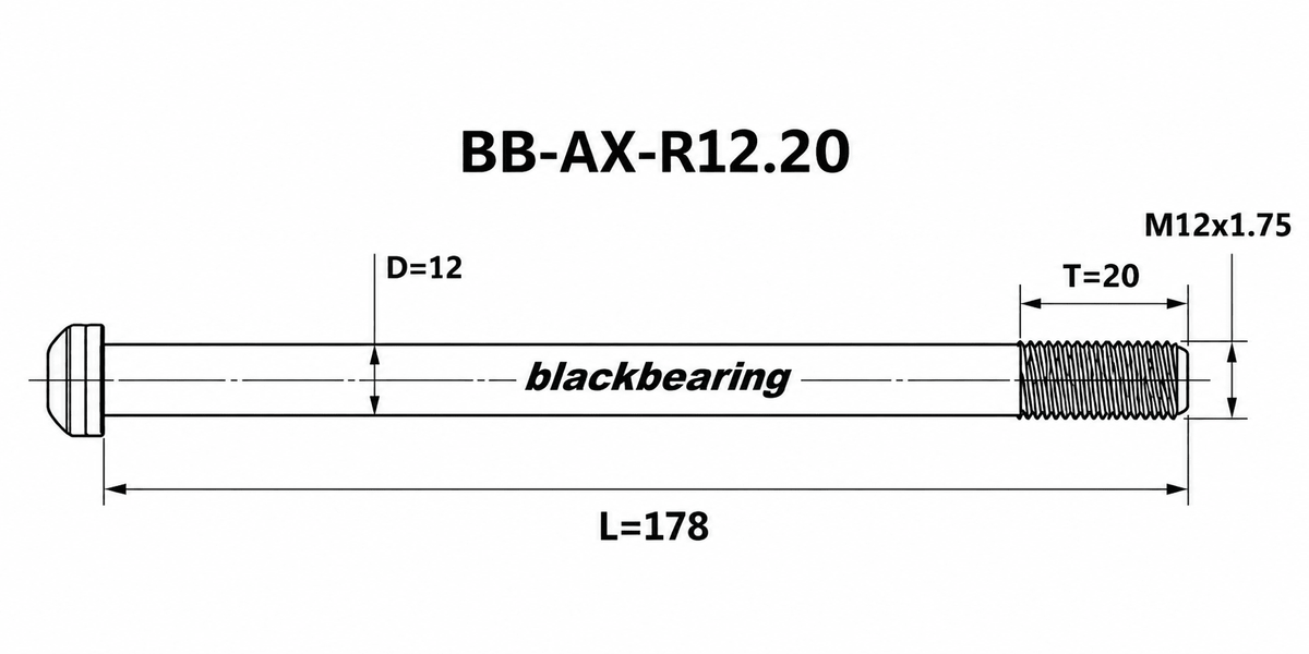 Blackbearing R12.20 12mm Thru-Axle