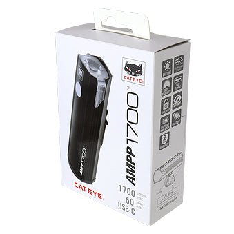 Cateye Ampp 1700 HL - EL1700RC Headlight (Rechargeable Type C) | The Bike Affair