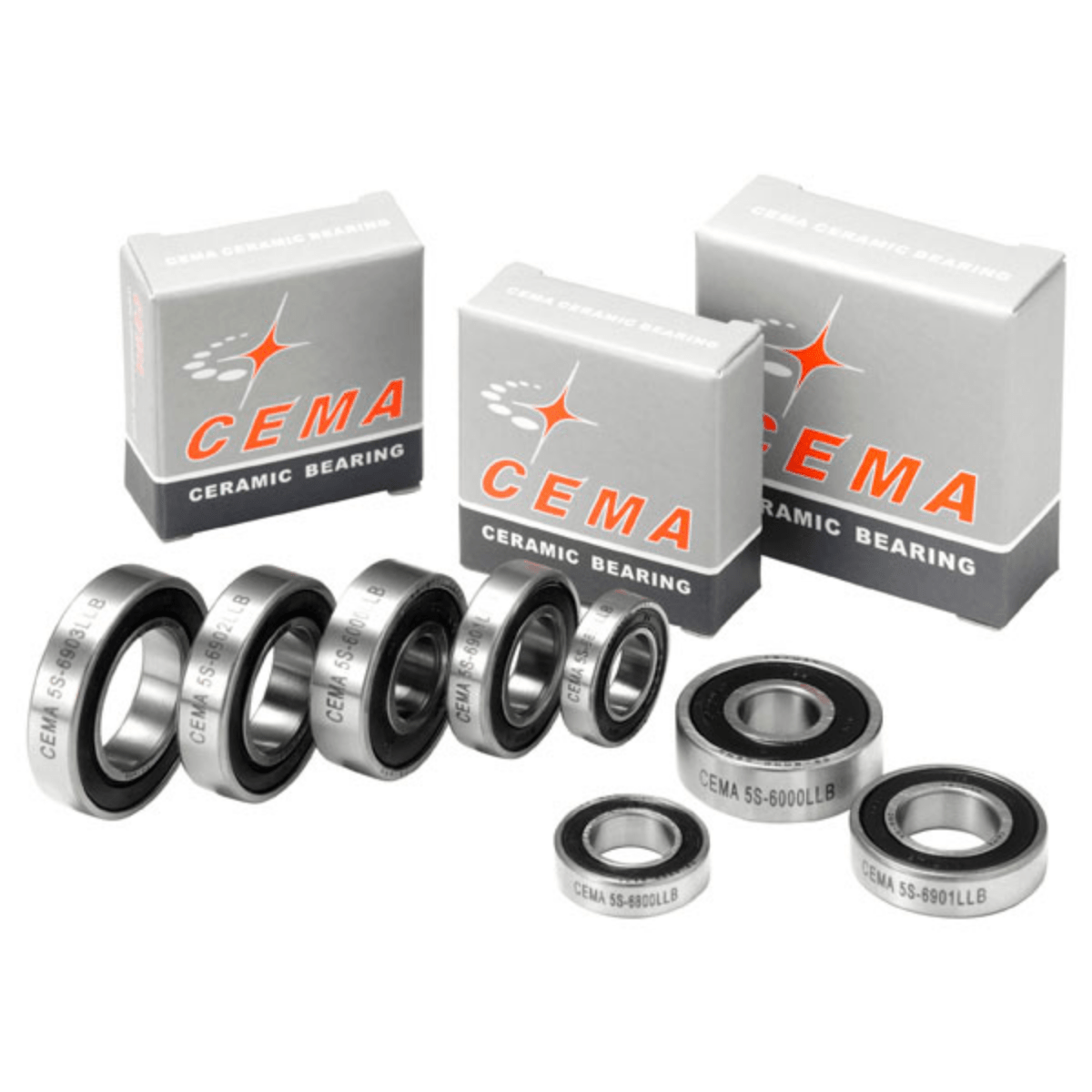 Cema 6805 - 2RS ABEC5 Hybrid Ceramic Bottom Bracket Bearing 25x37x7 mm | The Bike Affair