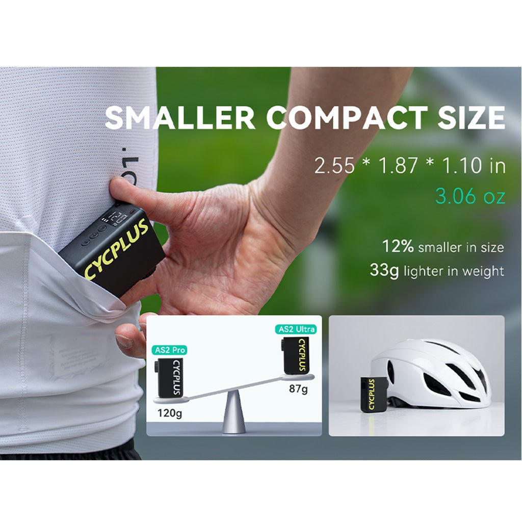 Cycplus AS2 Ultra Mini E - Pump | The Bike Affair