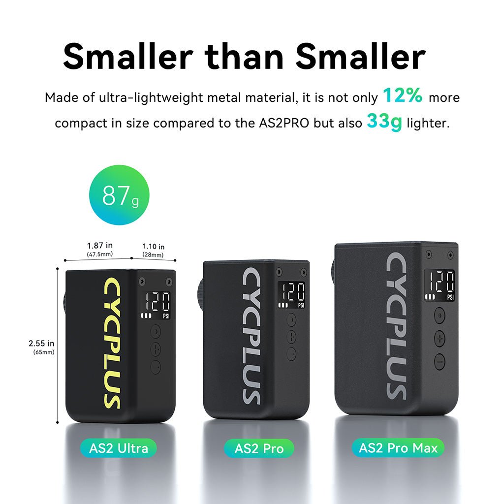 Cycplus AS2 Ultra Mini E - Pump | The Bike Affair