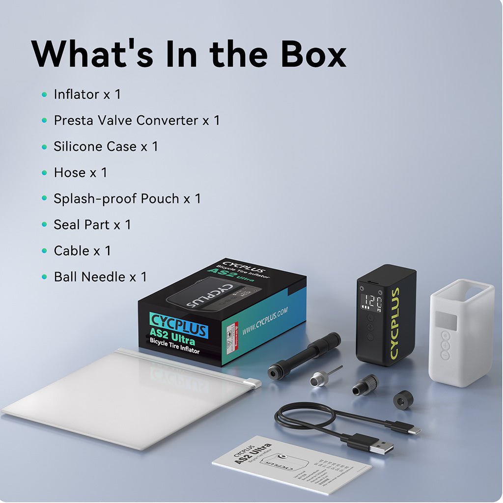 Cycplus AS2 Ultra Mini E - Pump | The Bike Affair