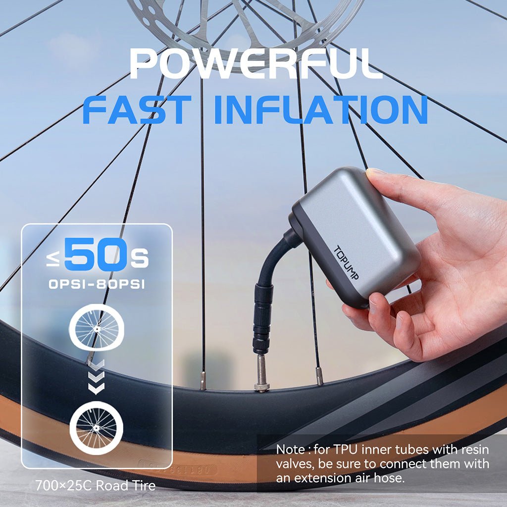 Cycplus Topump AS200 Mini E - Pump | The Bike Affair