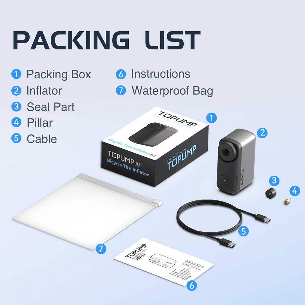 Cycplus Topump AS200 Mini E - Pump | The Bike Affair