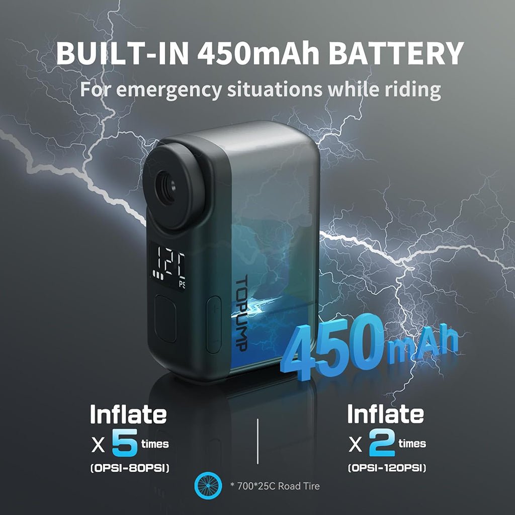 Cycplus Topump AS200 Pro Mini Electronic Pump | The Bike Affair