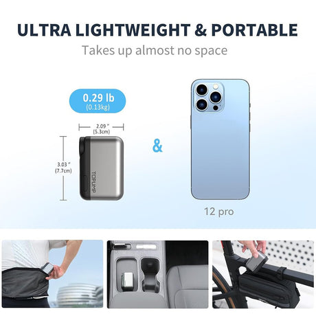 Cycplus Topump AS200 Pro Mini Electronic Pump | The Bike Affair