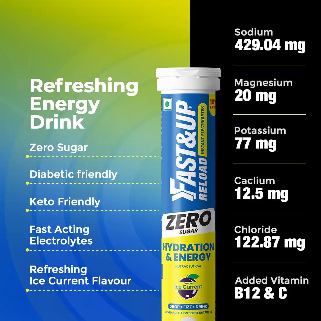Fast&Up Reload Zero Instant Hydration Drink | The Bike Affair