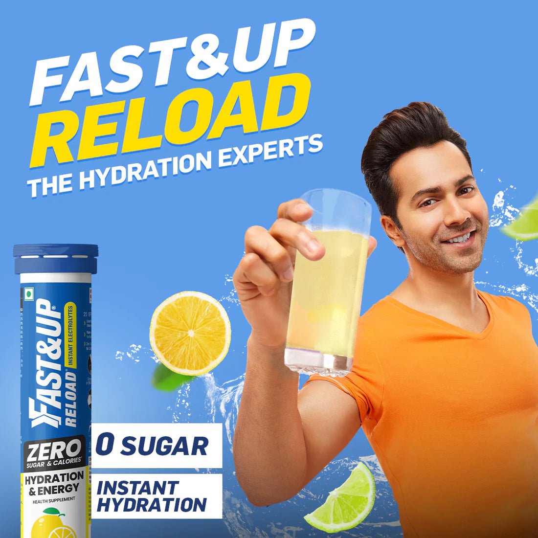 Fast&Up Reload Zero Instant Hydration Drink - Tube of 25 | The Bike Affair