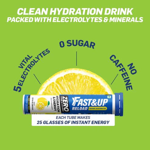 Fast&Up Reload Zero Instant Hydration Drink - Tube of 25 | The Bike Affair