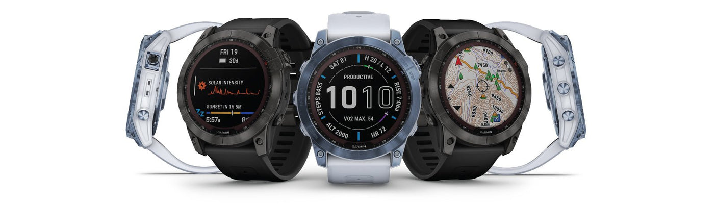Garmin Fenix 7X Sapphire Solar Smartwatch | The Bike Affair