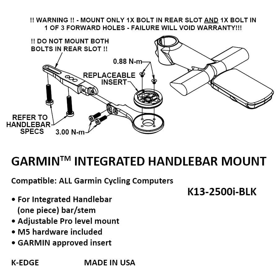 Garmin K-Edge Integrated Handlebar System Mount | The Bike Affair