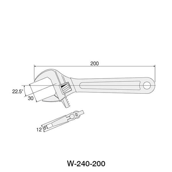 Hozan W - 240 Adjustable Wrench | The Bike Affair