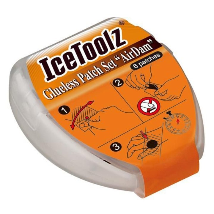 IceToolz 56J5 Glueless Patch Set Airdam 50 Sets in Jar | The Bike Affair