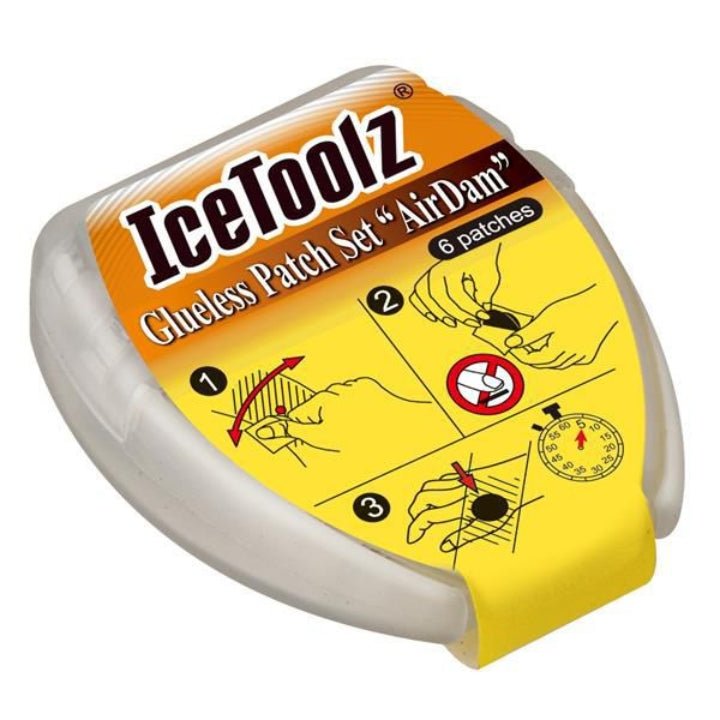 IceToolz 56J5 Glueless Patch Set Airdam 50 Sets in Jar | The Bike Affair