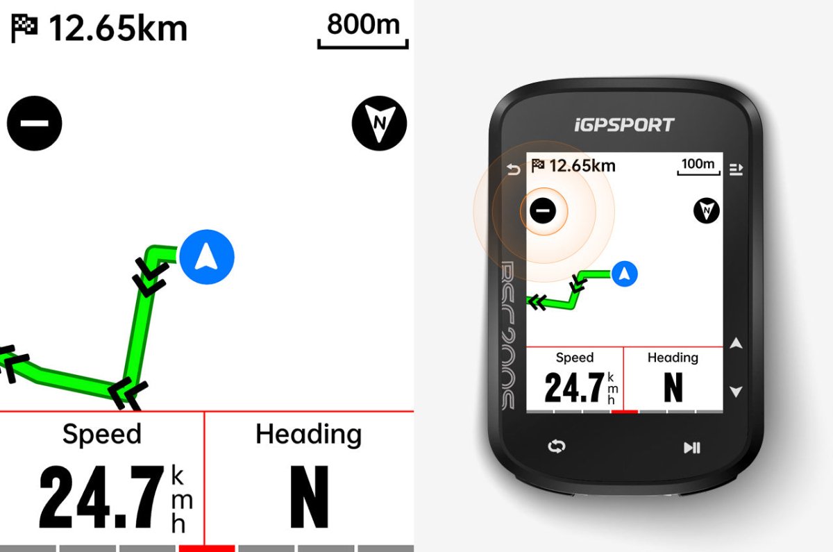 IGPSport BSC200S Ultra - Slim Color Screen Bike Computer | The Bike Affair