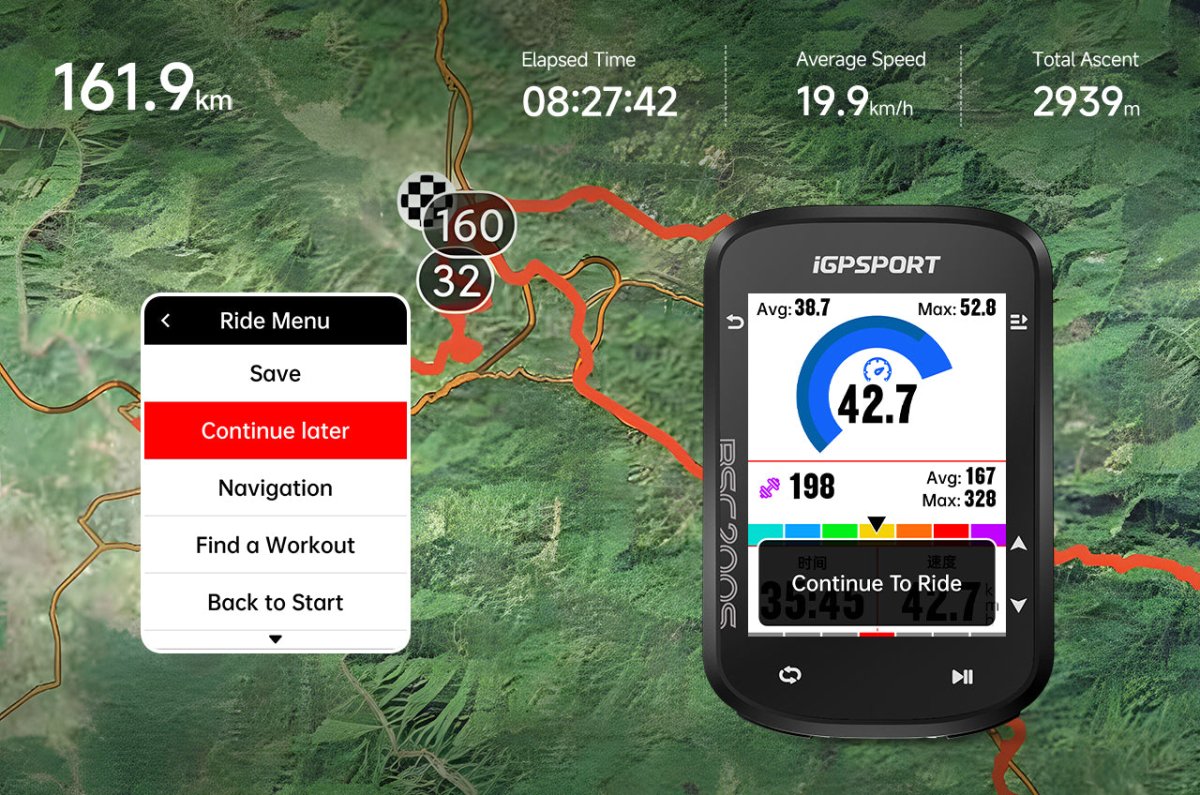 IGPSport BSC200S Ultra - Slim Color Screen Bike Computer | The Bike Affair