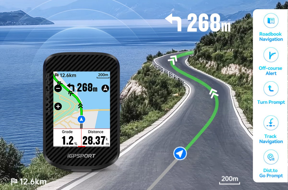IGPSport BSC300T Ultra - Thin GPS Bike Computer | The Bike Affair