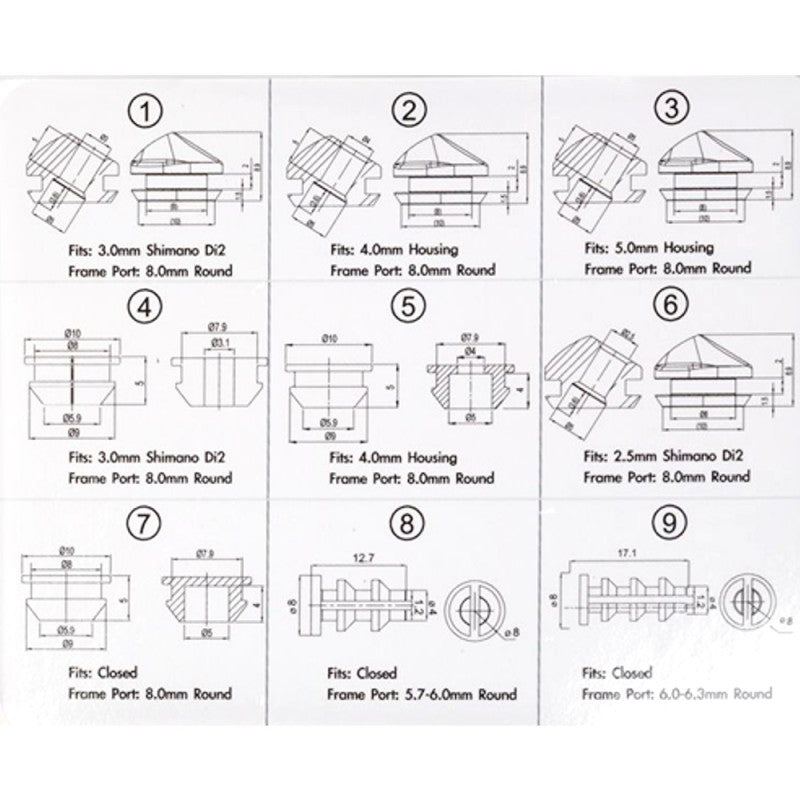 Jagwire Frame Plug Combo Box | The Bike Affair