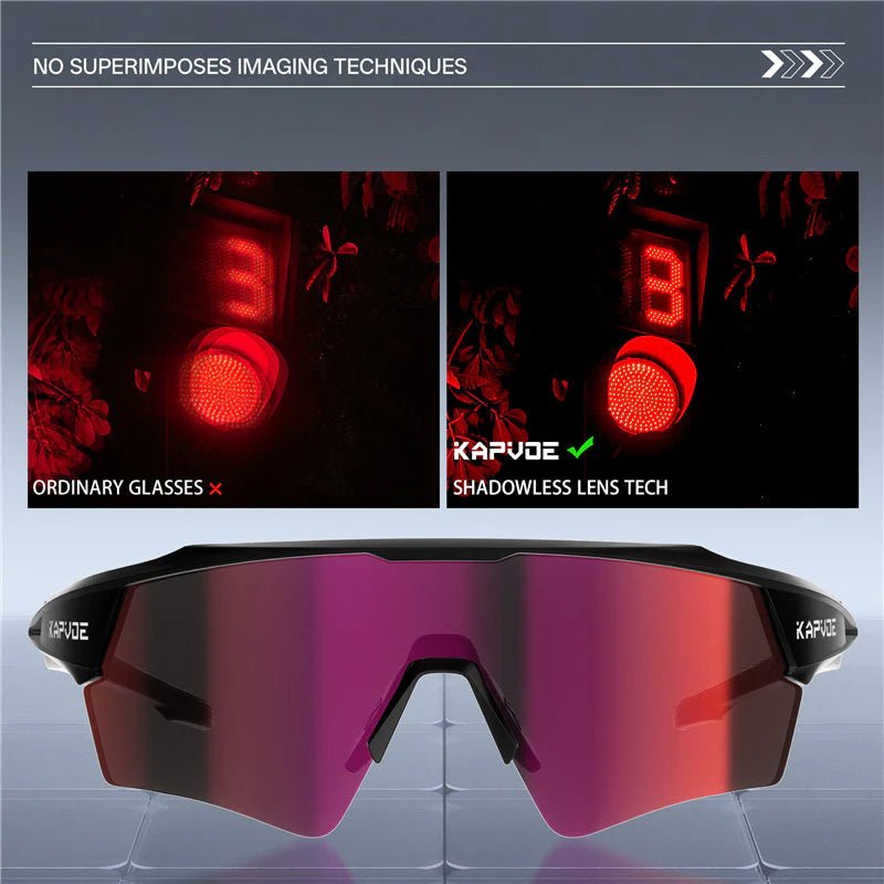 Kapvoe DreamChaser Wings Photochromic Shadowless Sunglasses | The Bike Affair