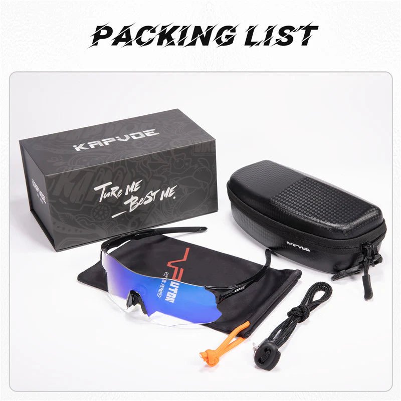 Kapvoe K1129 Color Photochromic Running Sports Sunglasses | The Bike Affair