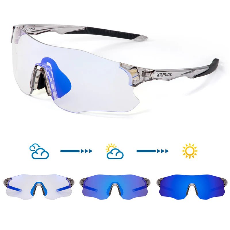 Kapvoe K1129 Color Photochromic Running Sports Sunglasses | The Bike Affair