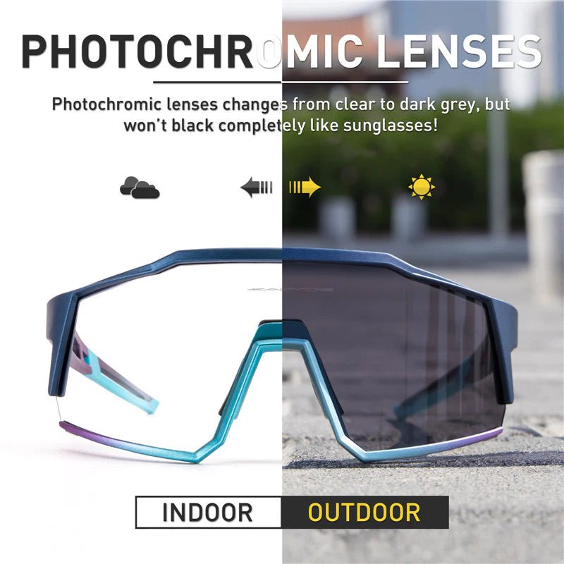 Kapvoe KE9022 Photochromic Sports Sunglasses | The Bike Affair