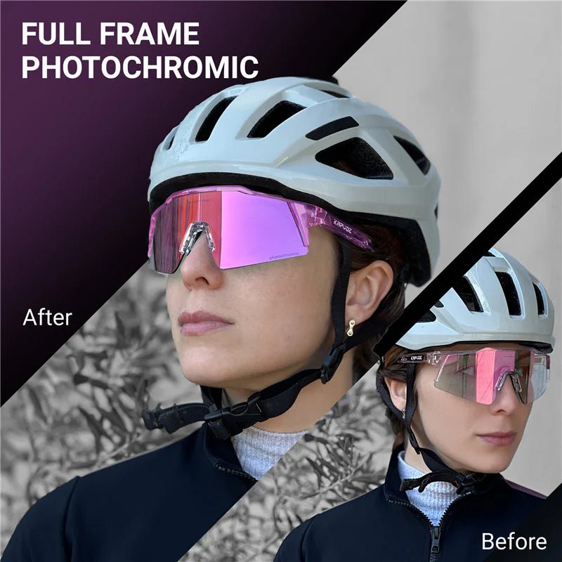 Kapvoe KE9023 Color Changing Frames Photochromic Sunglasses | The Bike Affair