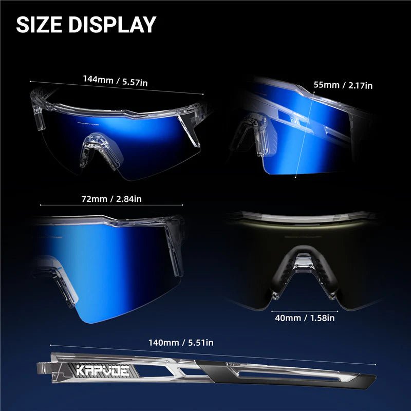 Kapvoe KE9023 Color Changing Frames Photochromic Sunglasses | The Bike Affair