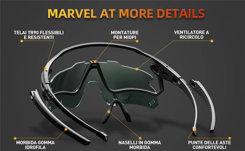 Kapvoe Revo Scvcn S1 Photochromic Sunglasses | The Bike Affair
