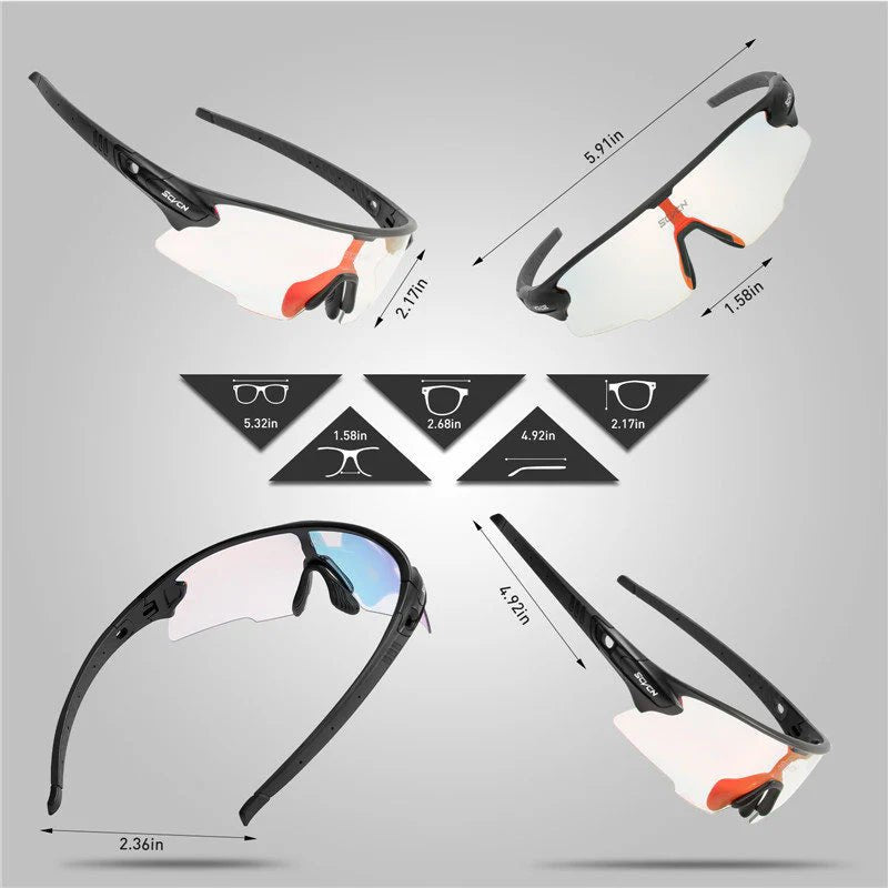Kapvoe Revo Scvcn S2 Photochromic Sports Glasses | The Bike Affair