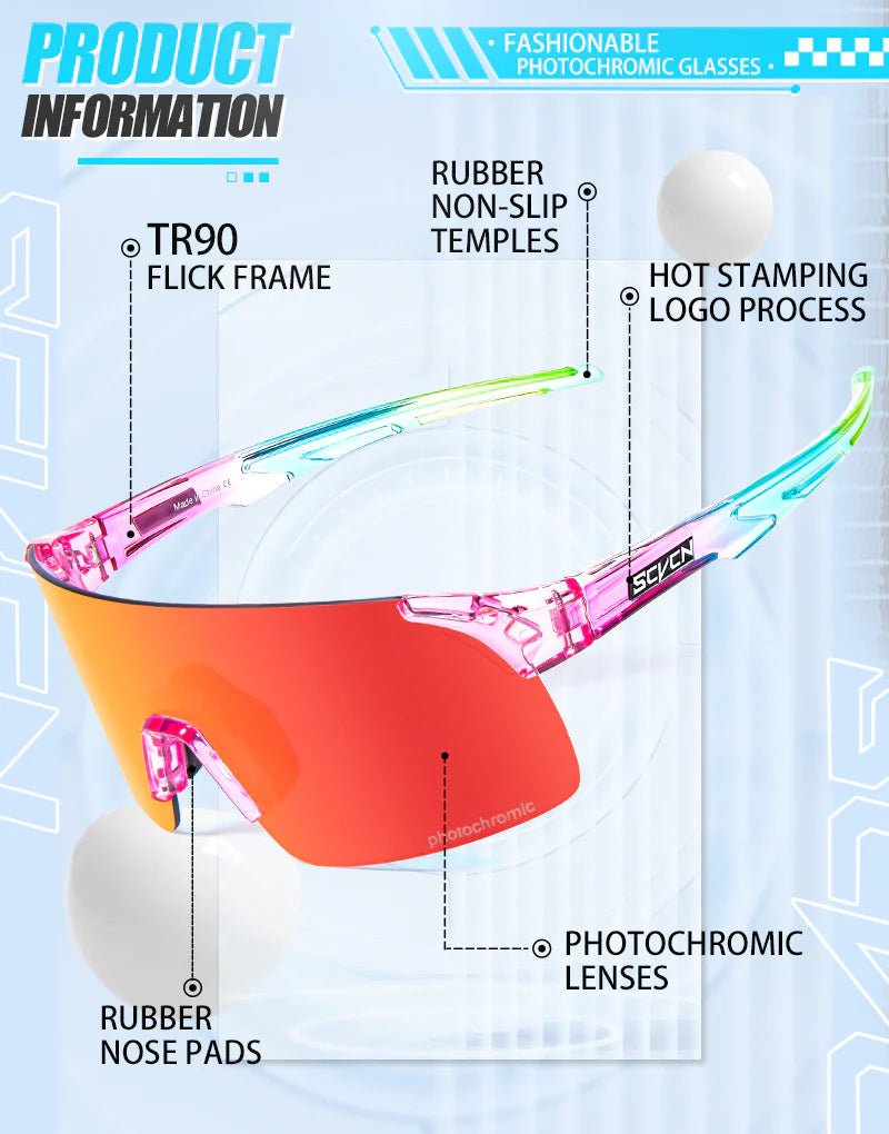 Kapvoe Revo Scvcn X142 Color Photochromic Sunglasses | The Bike Affair