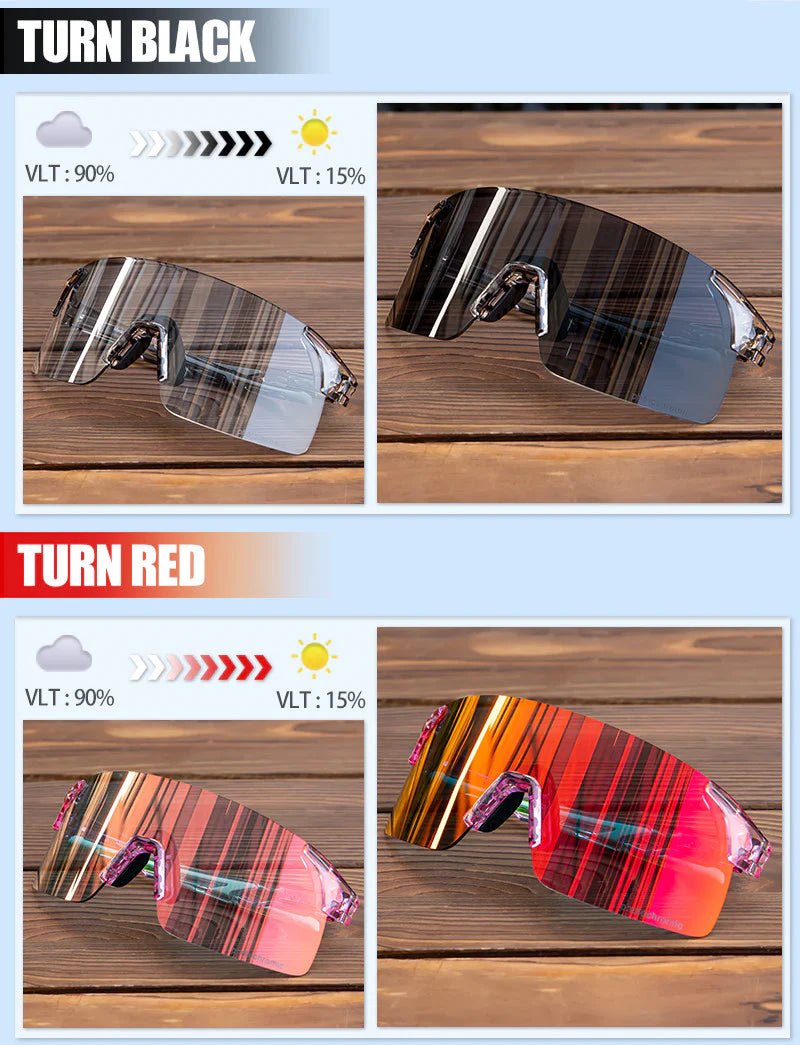Kapvoe Revo Scvcn X142 Color Photochromic Sunglasses | The Bike Affair