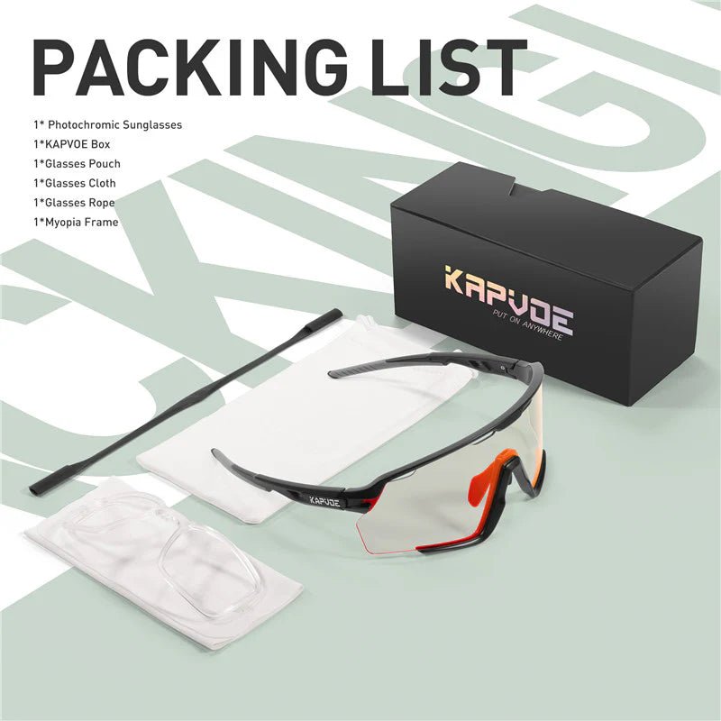 Kapvoe Revo X170 Photochromic Sunglasses | The Bike Affair
