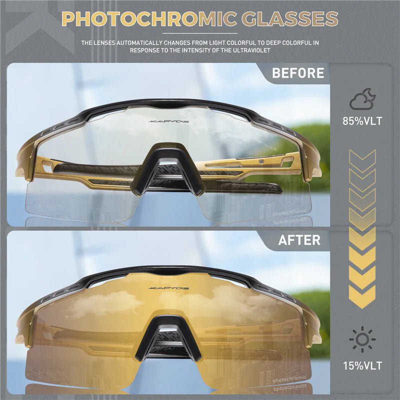 Kapvoe Revo X75 Photochromic Sunglasses | The Bike Affair