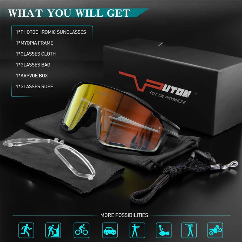 Kapvoe Revo X76 Photochromic Sunglasses | The Bike Affair