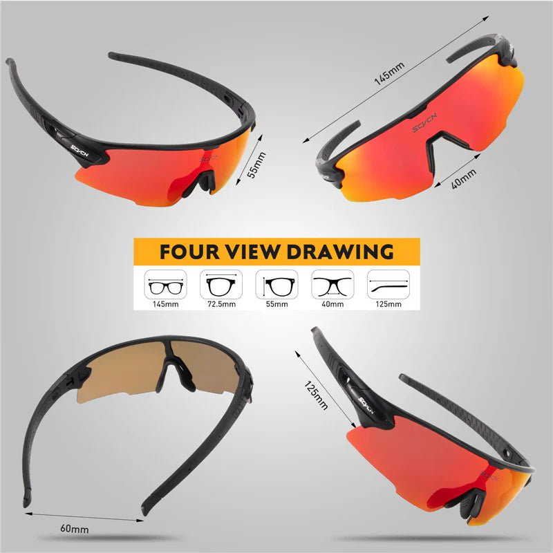 Kapvoe Scvcn S2 Sports Sunglasses | The Bike Affair