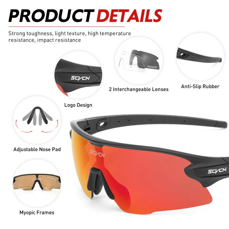 Kapvoe Scvcn S2 Sports Sunglasses | The Bike Affair