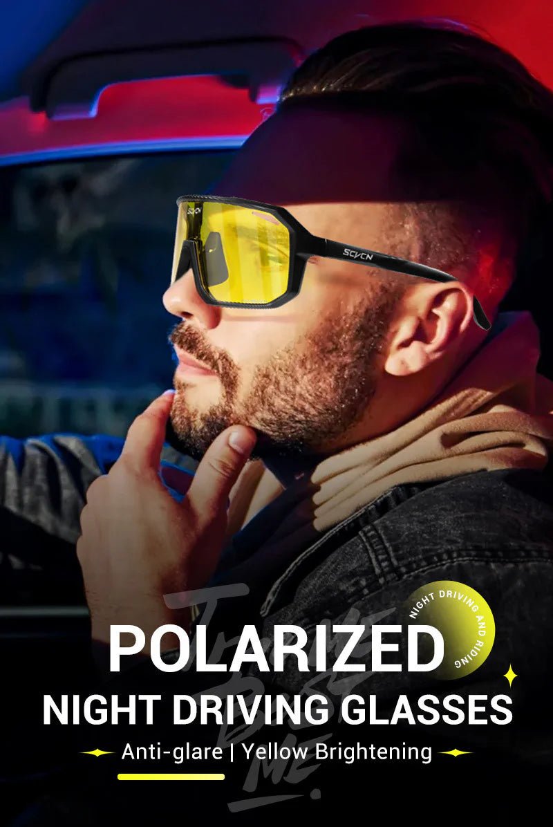 Kapvoe Scvcn S62 Night Vision Polarized Glasses | The Bike Affair