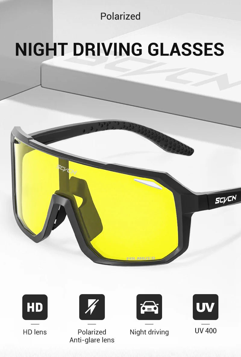 Kapvoe Scvcn S62 Night Vision Polarized Glasses | The Bike Affair