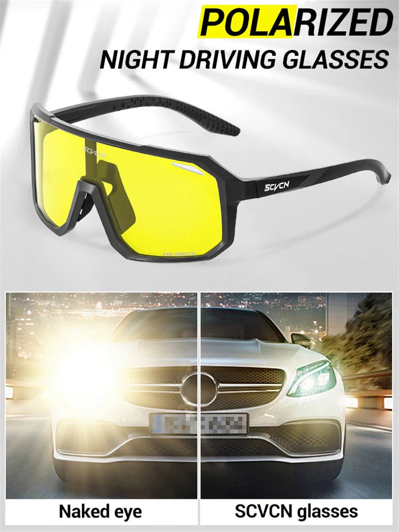 Kapvoe Scvcn S62 Night Vision Polarized Glasses | The Bike Affair