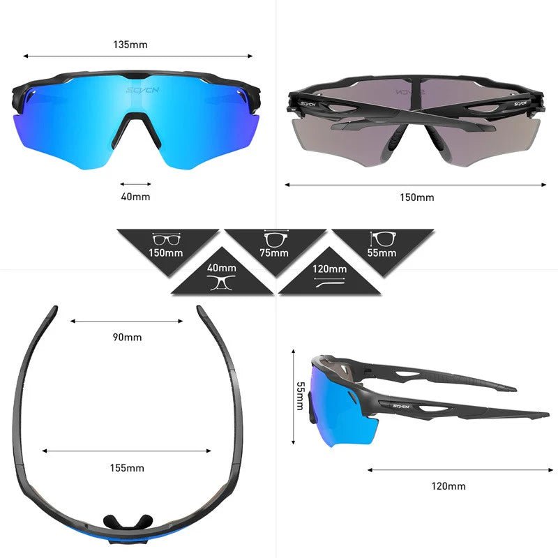 Kapvoe Scvcn X18 Sport Glasses | The Bike Affair